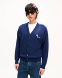  Áo Kenzo Tulip Embroidered Cardigan 'Blue' 