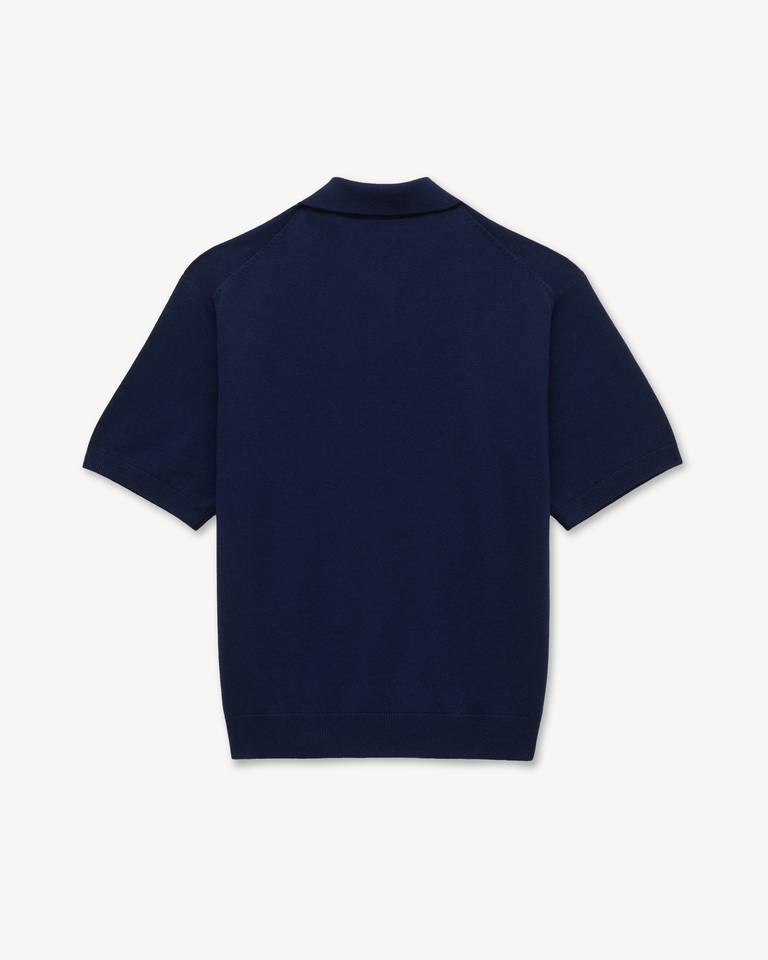  Áo Kenzo Tulip Embroidered Polo 'Blue Black' 