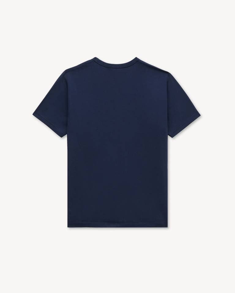  Áo Kenzo Tulip Embroidered Slim T-shirt 'Blue' 