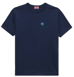  Áo Kenzo Tulip Embroidered Slim T-shirt 'Blue' 