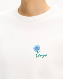  Áo Kenzo Tulip Embroidered Slim T-shirt 'White' 