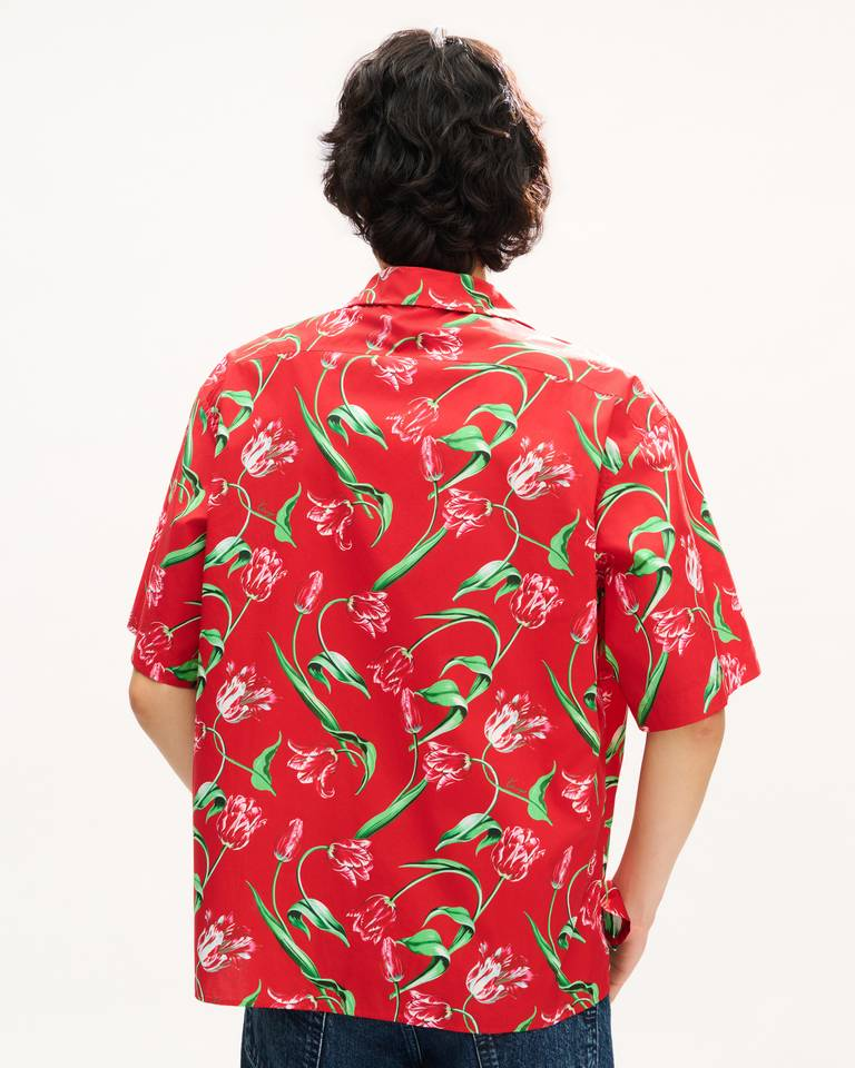  Áo Kenzo Tulip Hawaiian Shirt 'Cherry' 