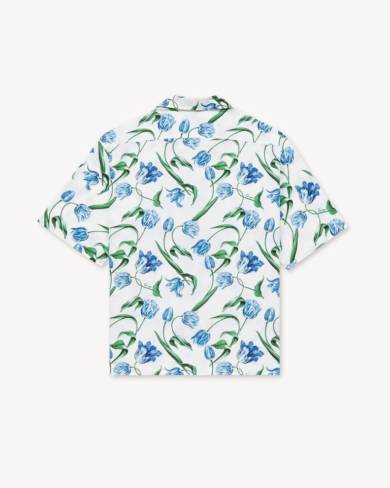  Áo Kenzo Tulip Hawaiian Shirt 'White' 