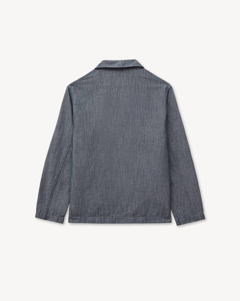  Áo Kenzo Tulip Light Workwear Jacket 'Blue Black' 
