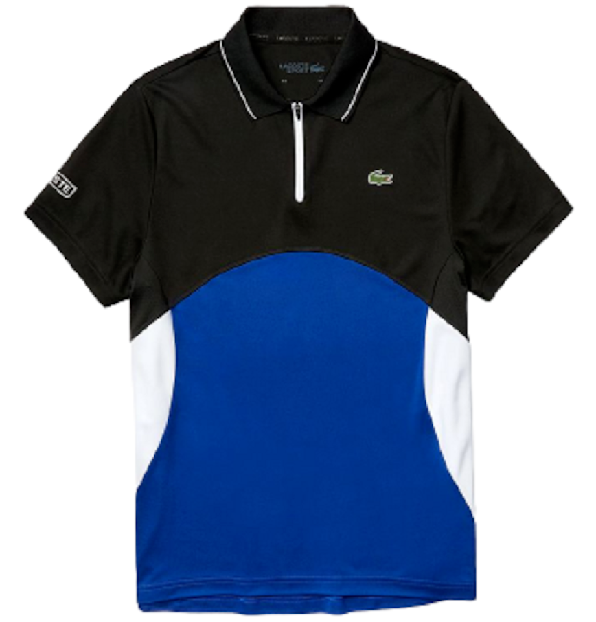  Áo Lacoste Polo Sport Ultra Dry Pique 'Black Blue' 