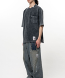  Áo Maison Mihara Yasuhiro Bleached Thermal T-shirt 'Black' 