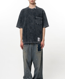  Áo Maison Mihara Yasuhiro Bleached Thermal T-shirt 'Black' 