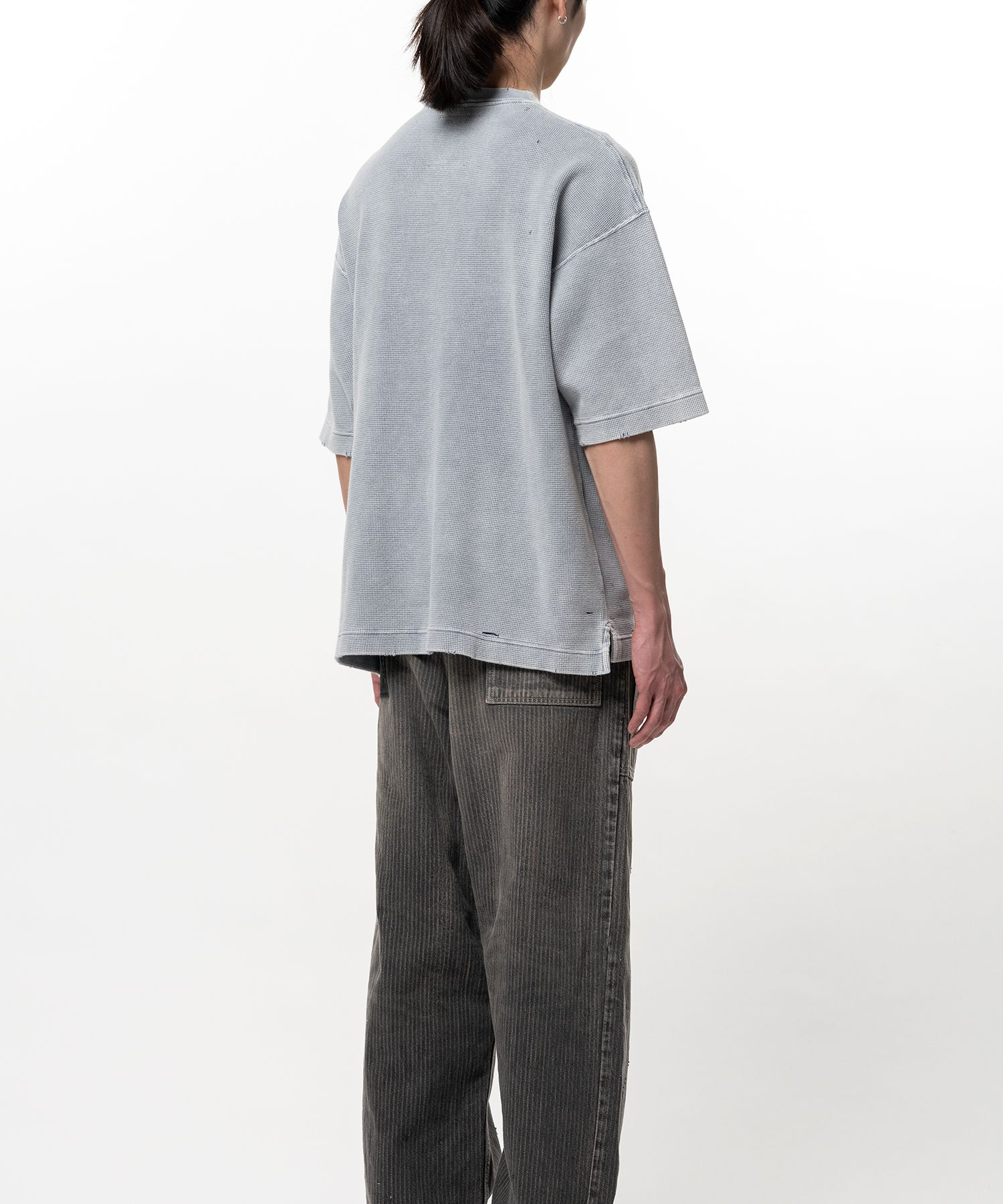  Áo Maison Mihara Yasuhiro Bleached Thermal T-shirt 'Grey' 