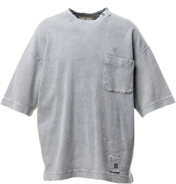  Áo Maison Mihara Yasuhiro Bleached Thermal T-shirt 'Grey' 