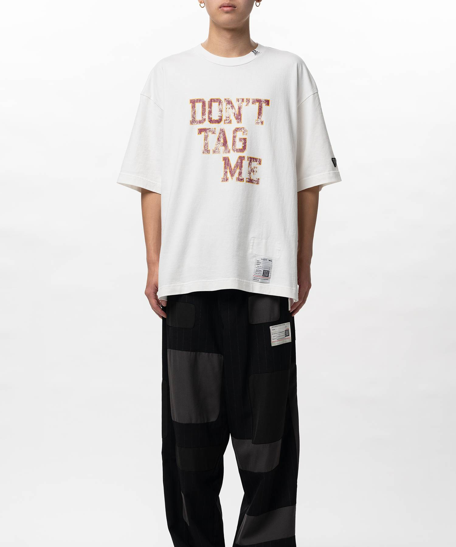  Áo Maison Mihara Yasuhiro Don't Tag Me Tee 'White' 