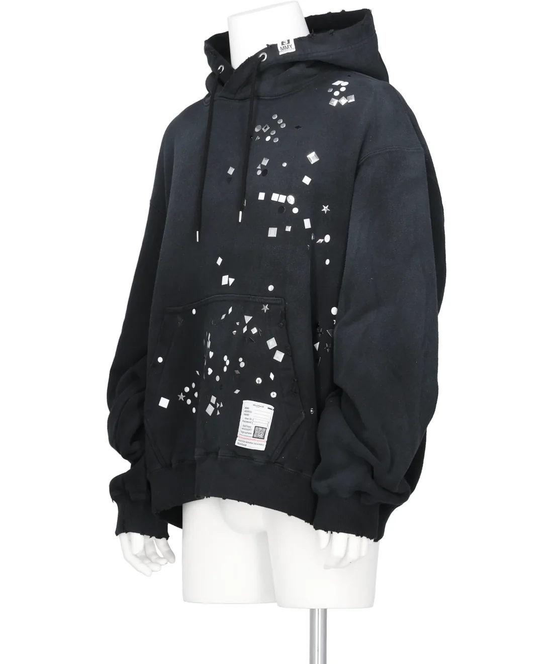  Áo Maison Mihara Yasuhiro  Embellished Hoodie 'Black' 
