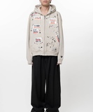  Áo Maison Mihara Yasuhiro Embellished Sticker 'White' 