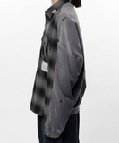  Áo Maison Mihara Yasuhiro Front Back Check 'Black Grey' 