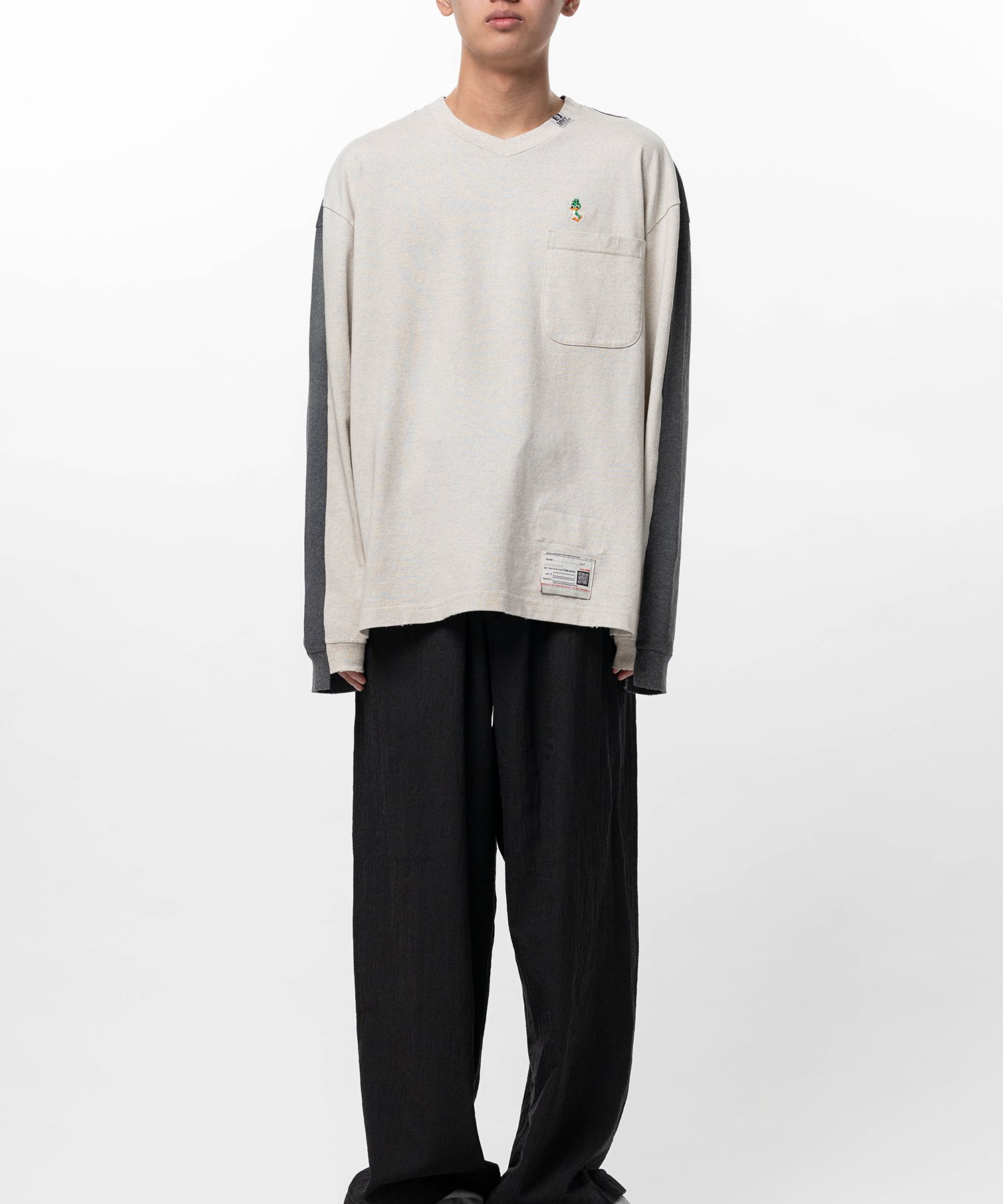  Áo Maison Mihara Yasuhiro Front Back Combined 'White' 