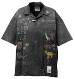  Áo Maison Mihara Yasuhiro Hand Print 'Black' 