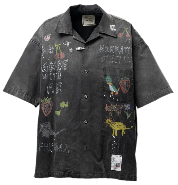  Áo Maison Mihara Yasuhiro Hand Print 'Black' 