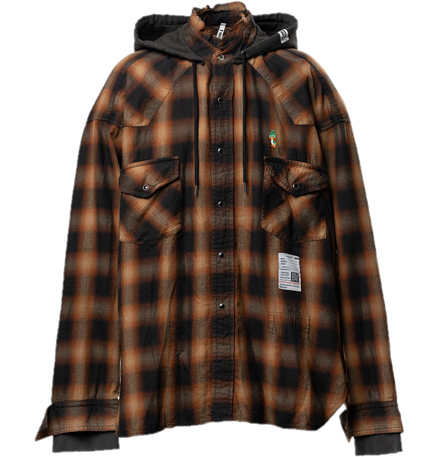  Áo Maison Mihara Yasuhiro Hoodie Shirt 'Brown' 