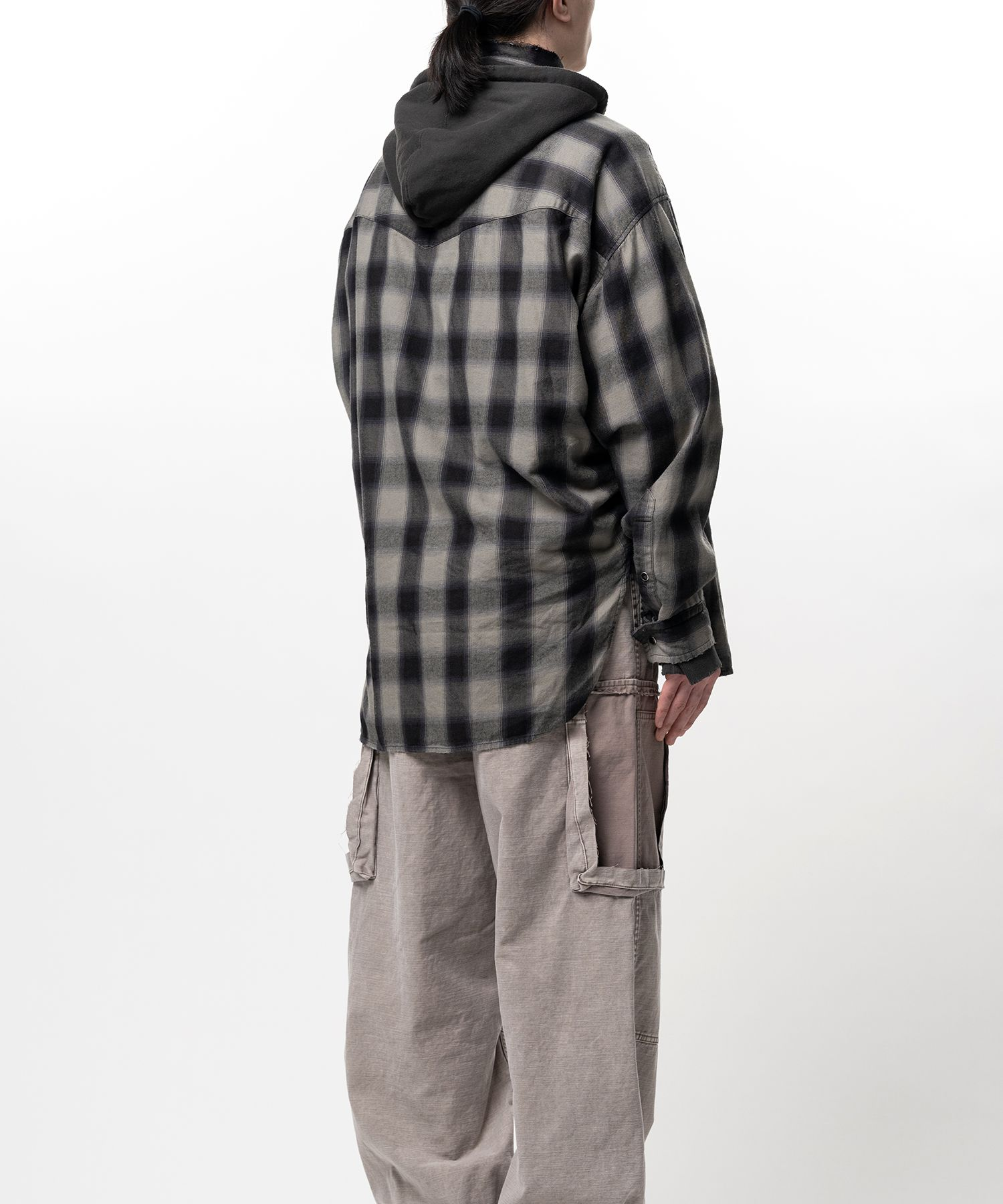  Áo Maison Mihara Yasuhiro Hoodie Shirt 'Grey' 