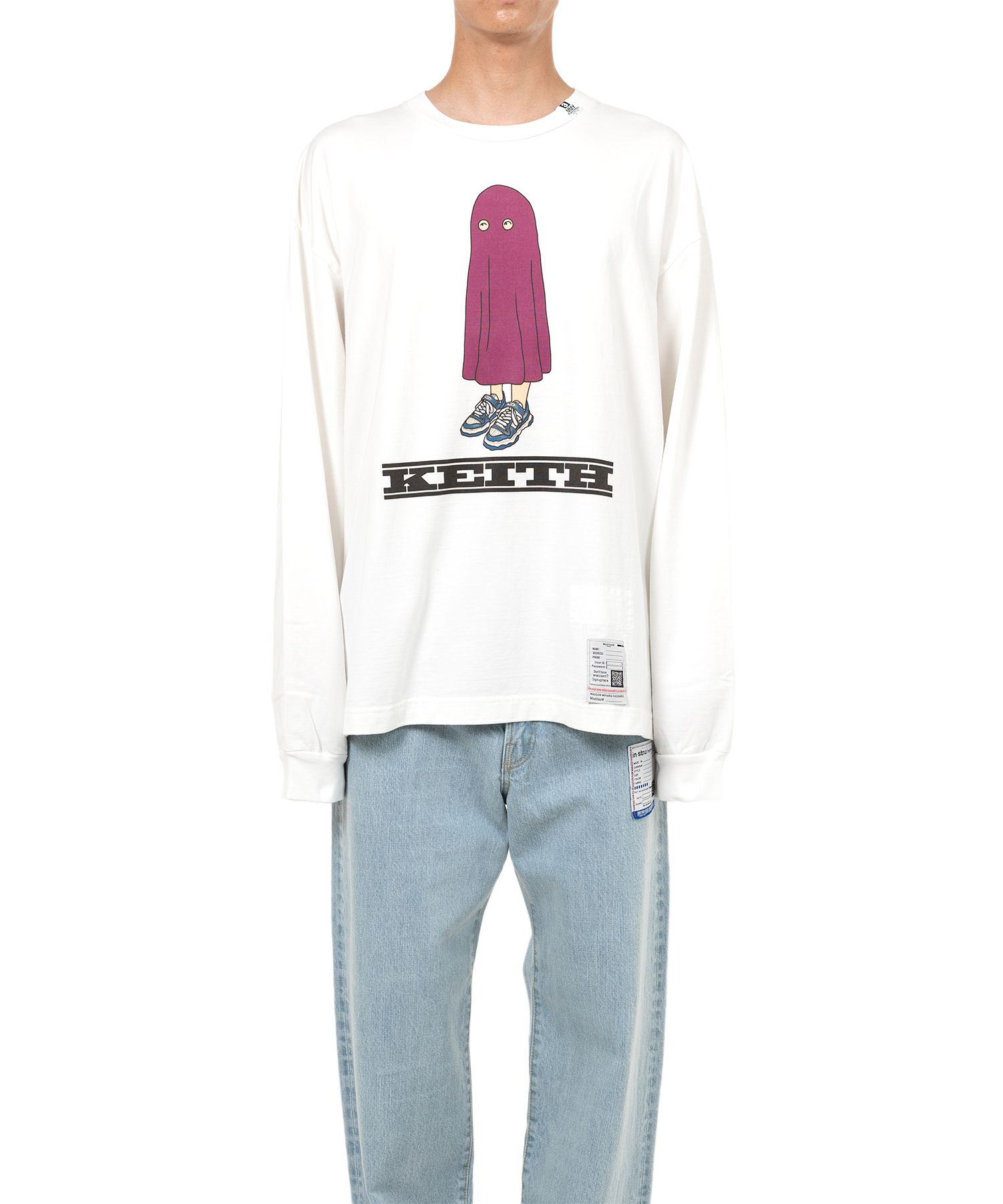  Áo Maison Mihara Yasuhiro Keith Printed Long Sleeve 'White' 