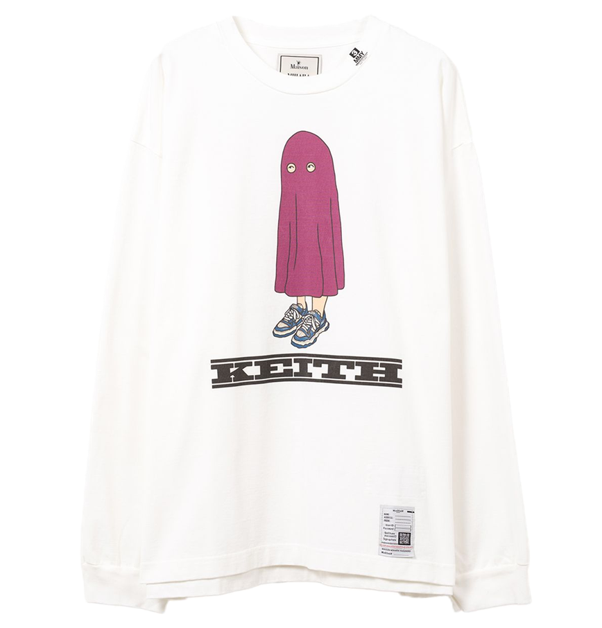  Áo Maison Mihara Yasuhiro Keith Printed Long Sleeve 'White' 