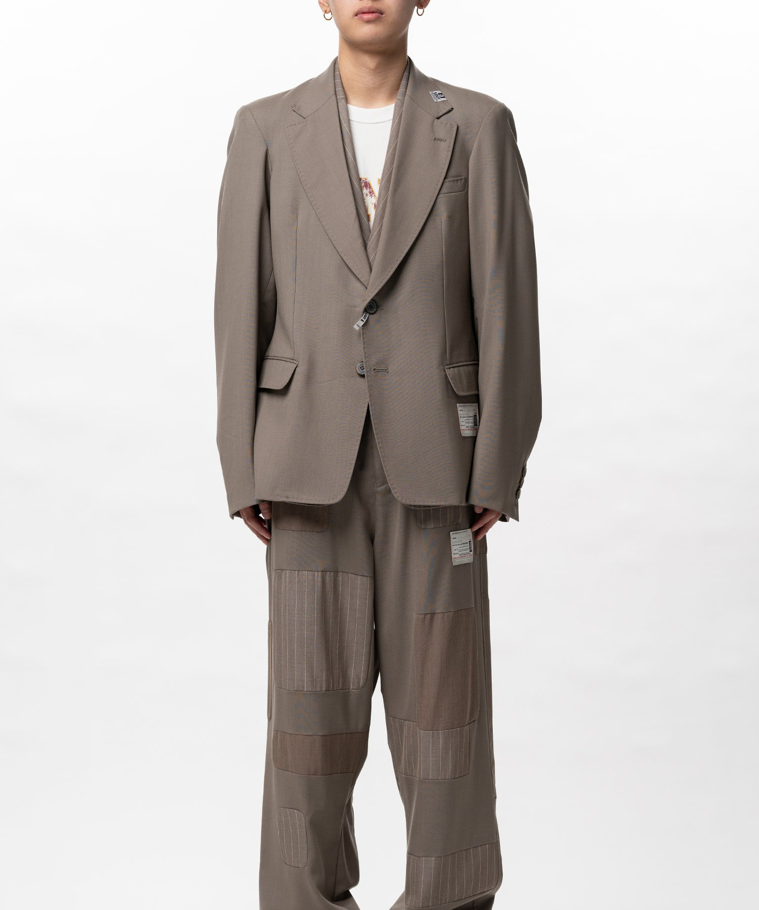  Áo Maison Mihara Yasuhiro Layered Jacket 'Beige' 