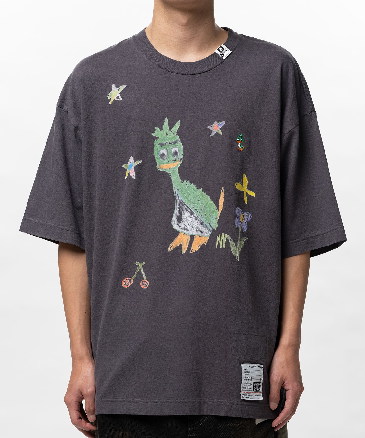  Áo Maison Mihara Yasuhiro Leon Doodle Printed 'Black' 