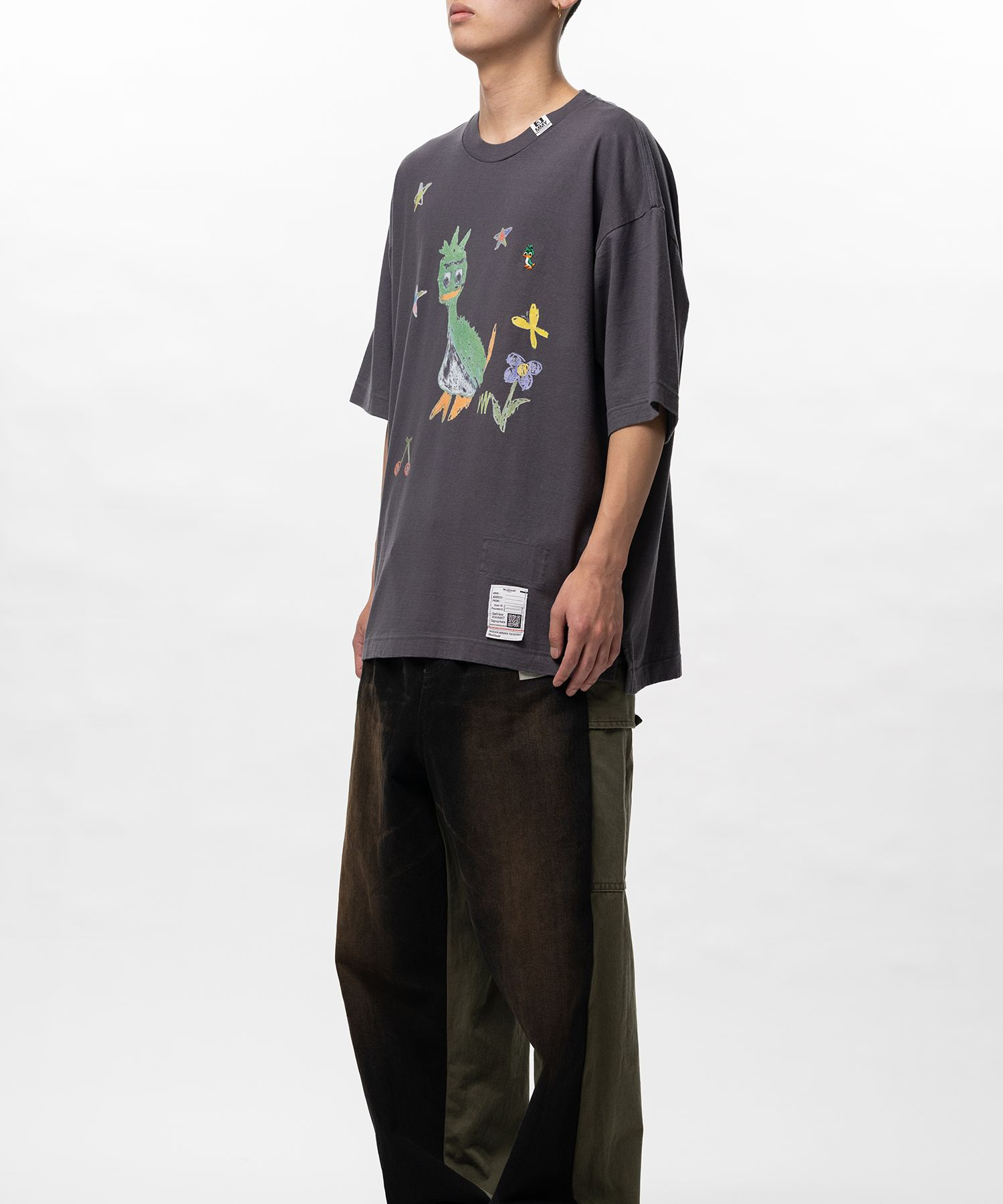  Áo Maison Mihara Yasuhiro Leon Doodle Printed 'Black' 