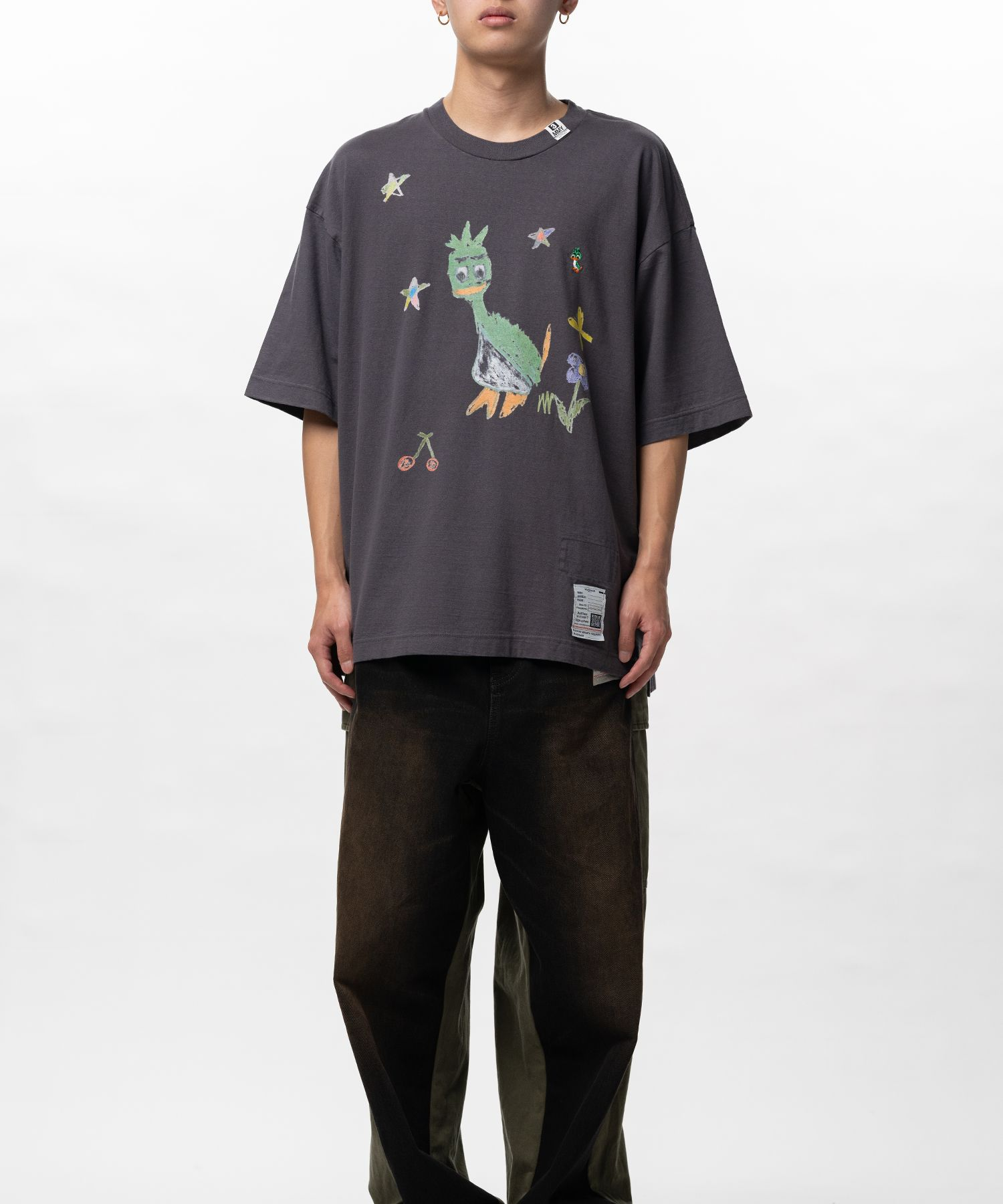  Áo Maison Mihara Yasuhiro Leon Doodle Printed 'Black' 