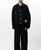  Áo Maison Mihara Yasuhiro One Washed Selvage Denim Jacket 'Black' 