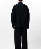  Áo Maison Mihara Yasuhiro One Washed Selvage Denim Jacket 'Black' 