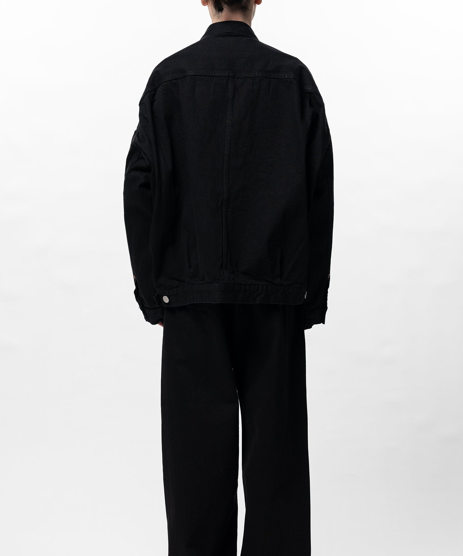  Áo Maison Mihara Yasuhiro One Washed Selvage Denim Jacket 'Black' 