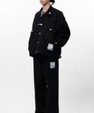  Áo Maison Mihara Yasuhiro One Washed Selvage Denim Jacket 'Black' 