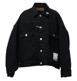  Áo Maison Mihara Yasuhiro One Washed Selvage Denim Jacket 'Black' 