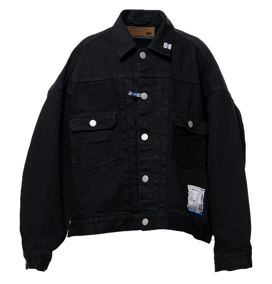  Áo Maison Mihara Yasuhiro One Washed Selvage Denim Jacket 'Black' 
