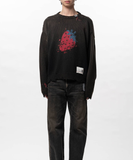  Áo Maison Mihara Yasuhiro Strawberry Jacquard Knit 'Black' 