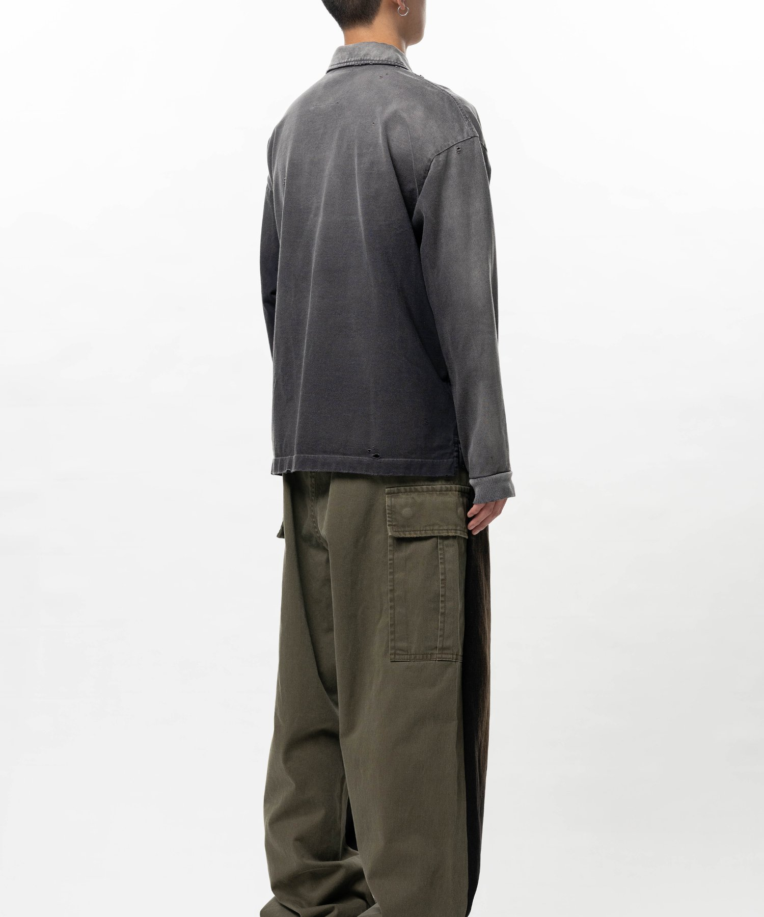  Áo Maison Mihara Yasuhiro Sun Faded Like Collared T-shirt 'Black' 