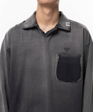  Áo Maison Mihara Yasuhiro Sun Faded Like Collared T-shirt 'Black' 