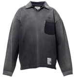  Áo Maison Mihara Yasuhiro Sun Faded Like Collared T-shirt 'Black' 