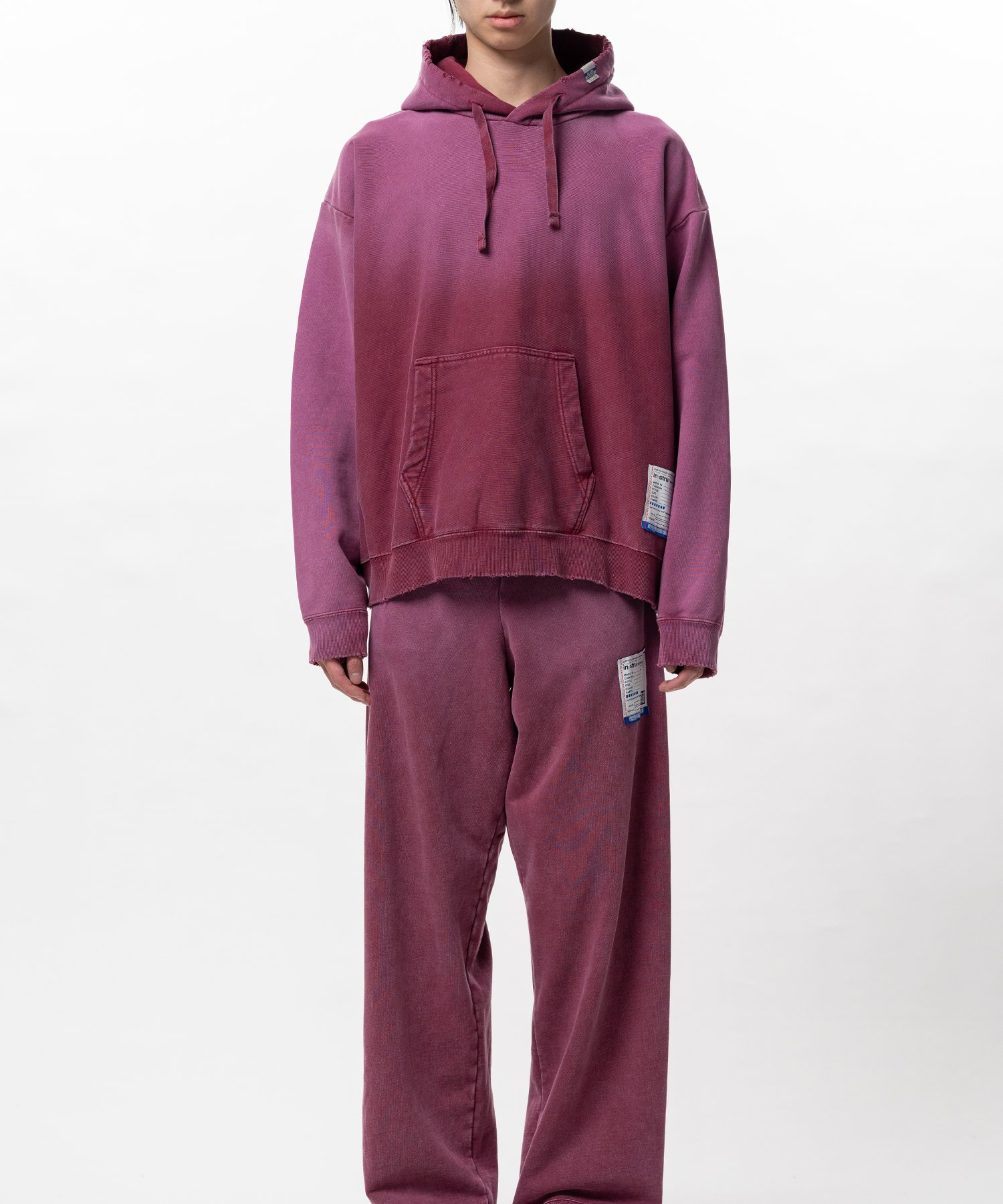  Áo Maison Mihara Yasuhiro Sun Faded Like Distressed Hoodie 'Pink' 