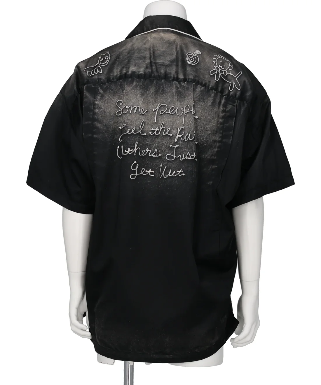  Áo Maison Mihara Yasuhiro Sun Faded Like Satin Shirt 'Black' 
