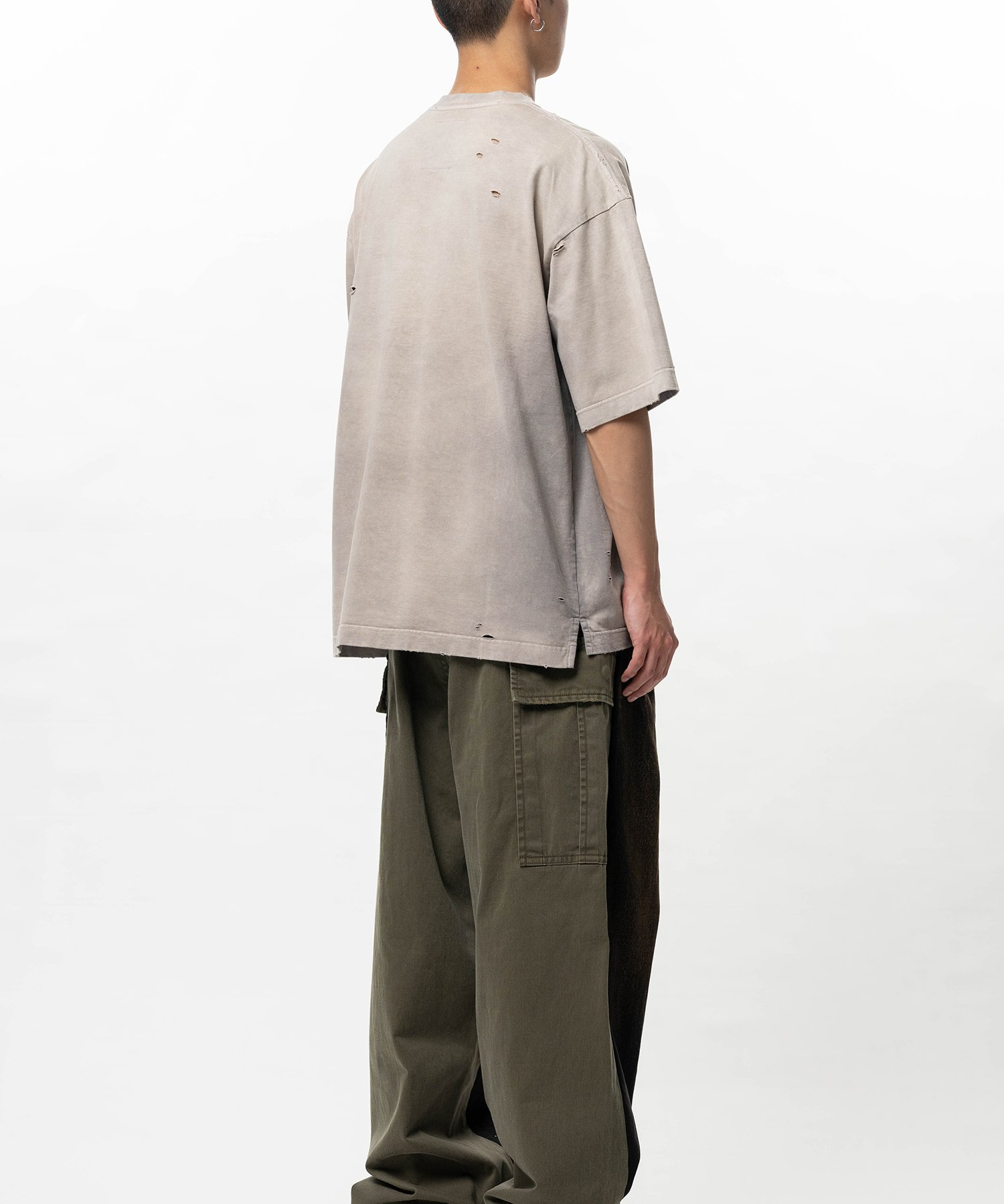  Áo Maison Mihara Yasuhiro Sun Faded Like V-neck 'Beige' 