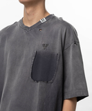  Áo Maison Mihara Yasuhiro Sun Faded Like V-neck T-shirt 'Black' 