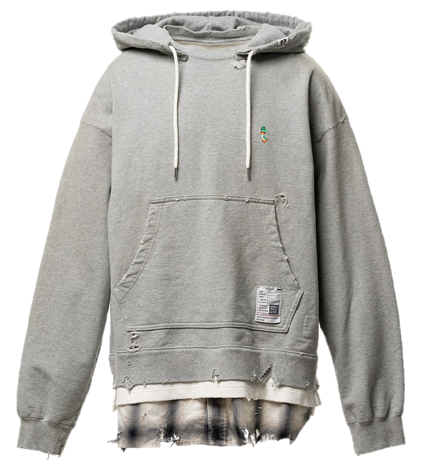  Áo Maison Mihara Yasuhiro Triple Layered Hoodie 'Grey' 