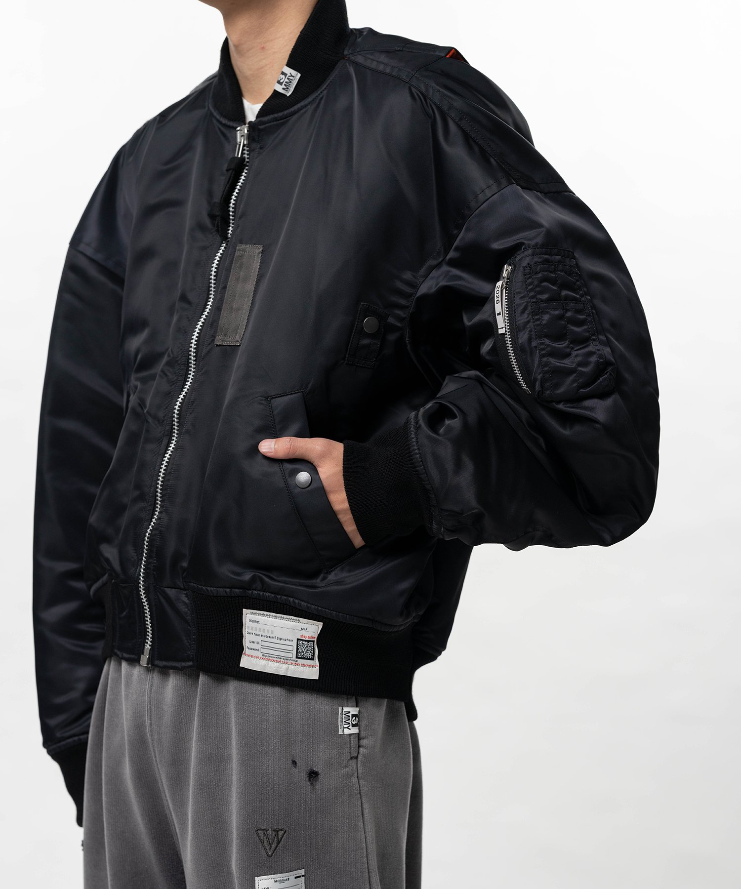  Áo Maison Mihara Yasuhiro Vest Combined Flight 'Black' 