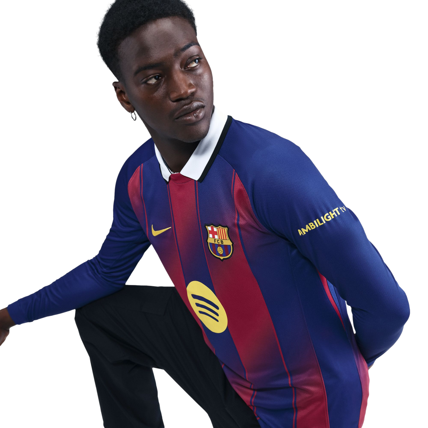  Áo Nike Barcelona 25/26 Long Sleeve Home Jersey 