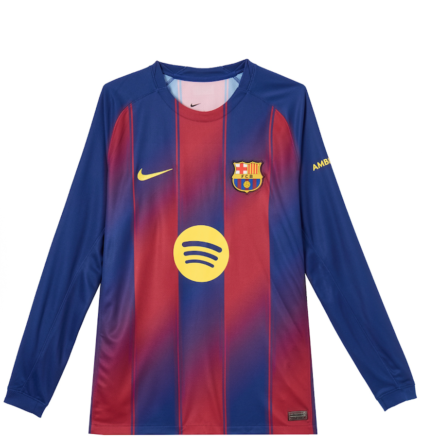  Áo Nike Barcelona 25/26 Long Sleeve Home Jersey 