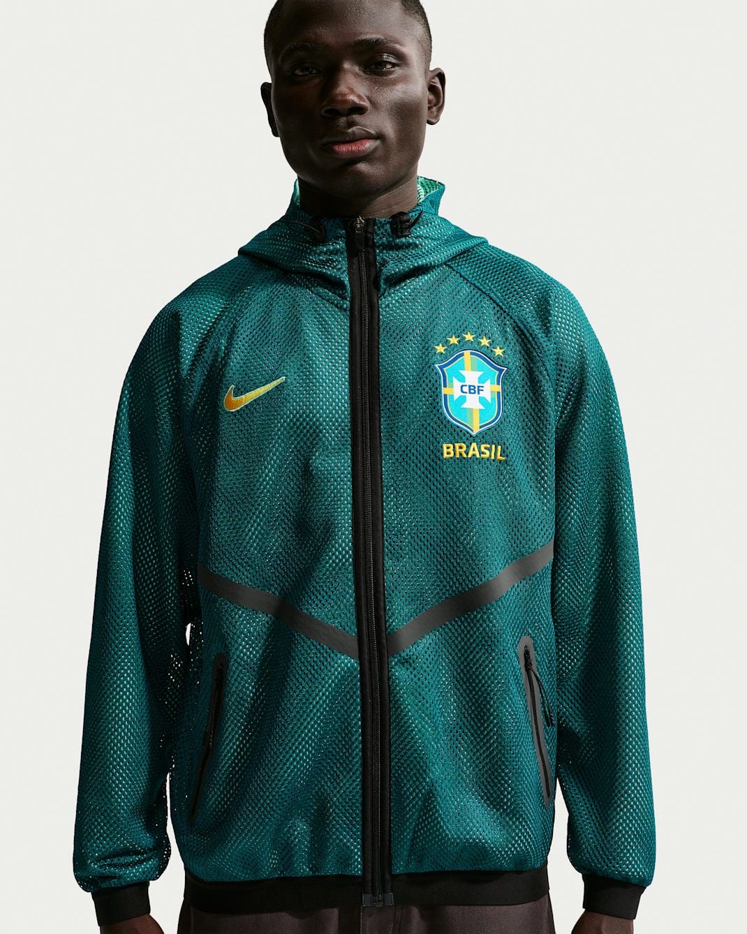  Áo Nike Brazil Dri-FIT Soccer Anthem Jacket 