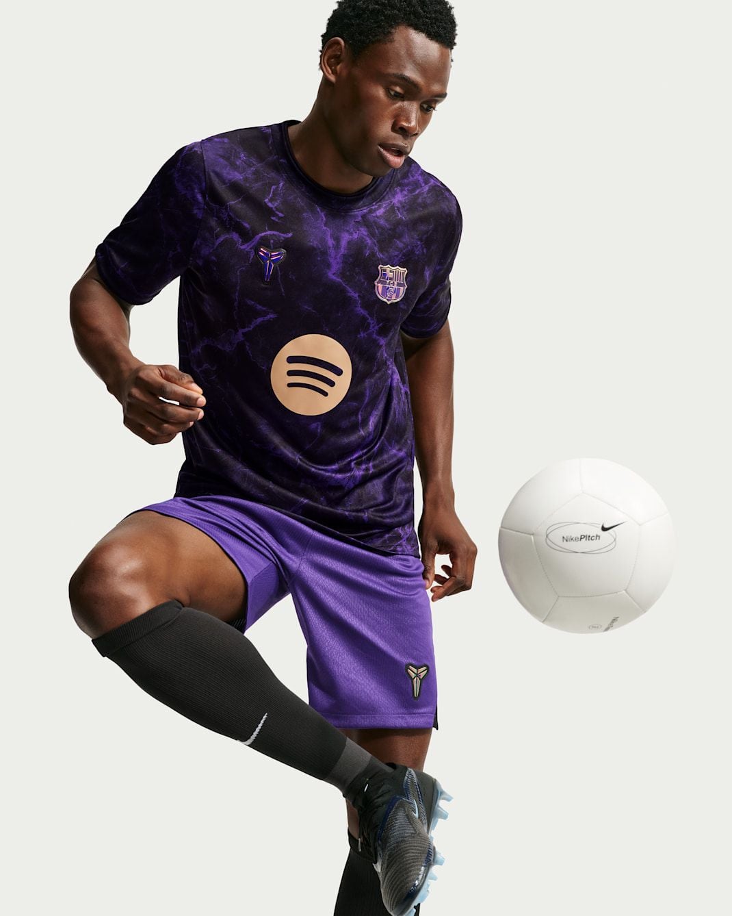  Áo Nike FC x Kobe Barcelona Away Football Pre-Match Top 
