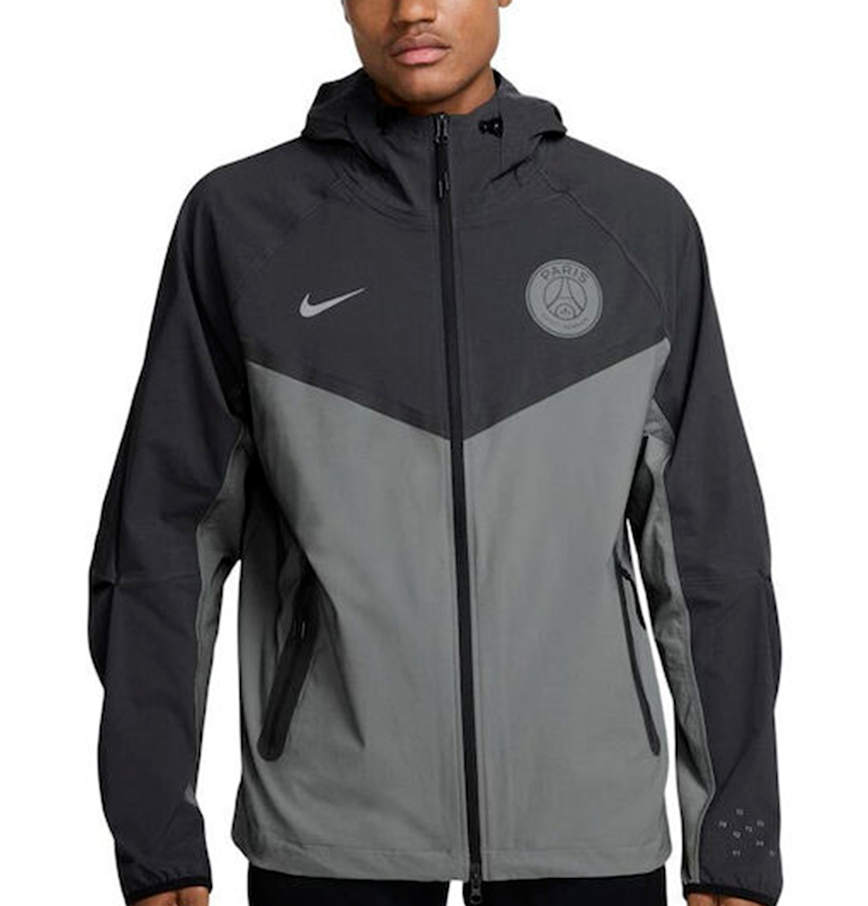  Áo Nike PSG Tech Windrunner Woven Jacket 'Particle Grey' 