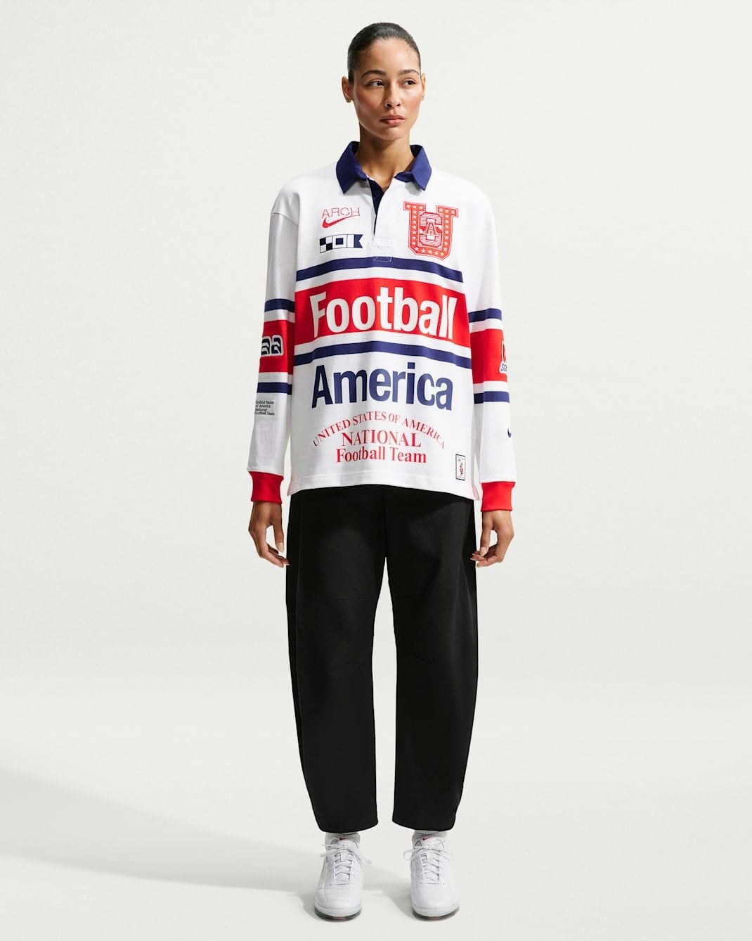  Áo Nike USA x VAA Long-Sleeve Rugby Top 
